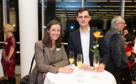 PRVA-Neujahrstreffen 2015: Beate Mayr-Kniescheck, Patrick Mader. © PRVA/Jana Madzigon