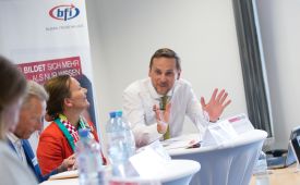 PR-Talk: PRVA-Vizepräsident Peter N. Thier (Leiter Corporate Communications Austrian Airlines). ©PRVA/Jana Madzigon