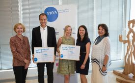 v.l.n.r.: Bettina Gneisz-Al-Ani (Juryvorsitzende), Moritz Arnold (ikp), Julia Drausinger, Claudia Geist (ikp), Sabine Fichtinger (PRVA) © David Bohmann / Manstein