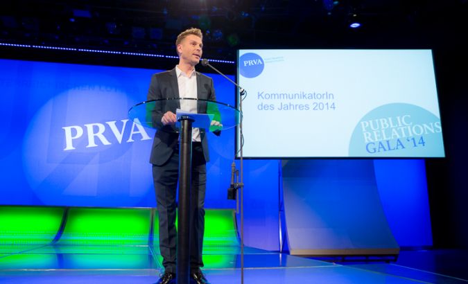 Laudator Christoph Feurstein. ©PRVA/Anna Rauchenberger