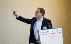 2. Österreichischer Kommunikationstag: Christopher Storck (Quadriga Hochschule). ©Jana Madzigon