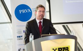 PR-Wissenschaftspreisverleihung 2014: SC Mag. Elmar Pichl (Leiter der Hochschulsektion im Bundesministerium für Wissenschaft, Forschung und Wirtschaft). ©Jana Madzigon