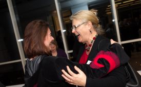 PRVA-Neujahrsempfang 2014 vlnr.: Regina Jankowitsch, Susanne Senft.