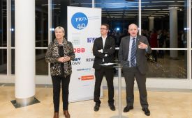 PRVA-Neujahrstreffen 2015 vlnr.: Ingrid Vogl, Christian Kreuzer, Alexander Jedlicka. © PRVA/Jana Madzigon