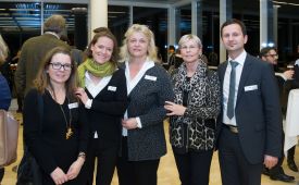 PRVA-Neujahrstreffen 2015: vlnr.: Nina Auinger-Sutterlüty, Andrea Winter, Susanne Senft, Ingrid Vogl, Andreas Bauer. © PRVA/Jana Madzigon