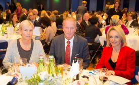 PR-Gala 2014: Ingrid Vogl, Reinhold Mitterlehner, Maria Bauernfried. ©PRVA/Anna Rauchenberger