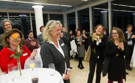 PRVA-Neujahrstreffen 2015: Susanne Senft (Mitte) stellt sich bei der kommenden PRVA-Generalversammlung mit ihrem Team zur Vorstandswahl. © PRVA/Jana Madzigon