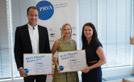 v.l.n.r.: Moritz Arnold (ikp), Julia Drausinger, Claudia Geist (ikp) © David Bohmann / Manstein